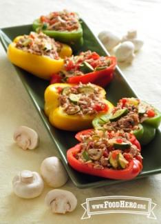 Stuffed Peppers with Turkey and Vegetables