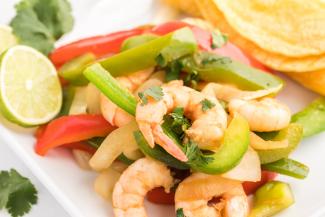 Easy Shrimp Fajitas - Gluten Free