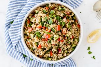 Quinoa & Lentil Salad with Lemon Dressing