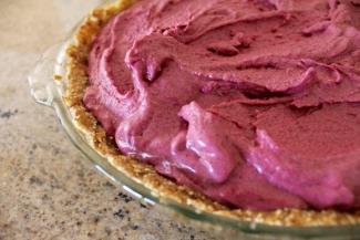 Vegan Marionberry Ice Cream Pie