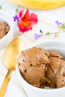 Vegan Chocolate & Peanut Butter Soft Serve