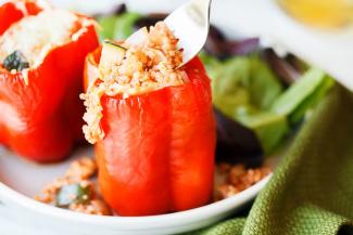 Vegan Quinoa Stuffed Peppers